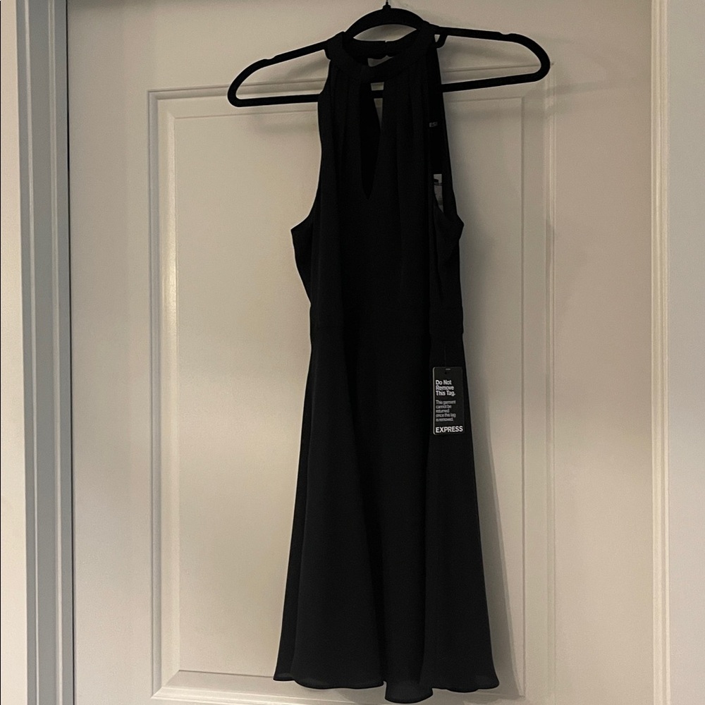 Express Elegant Black Sleeveless Dress